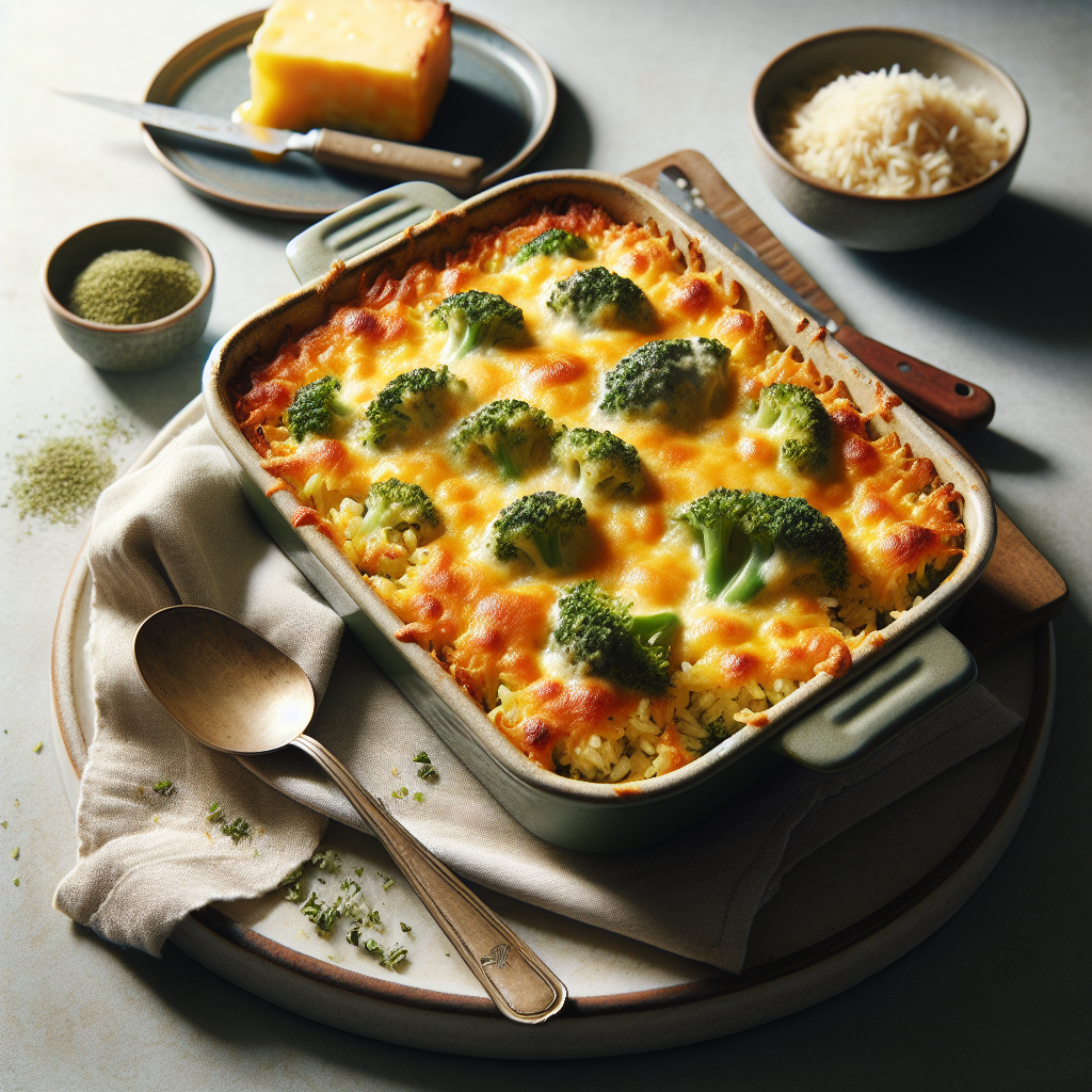Cheesy Broccoli and Rice Casserole