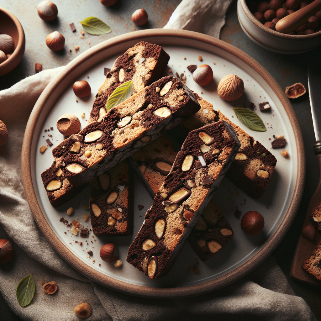 Chocolate Hazelnut Biscotti