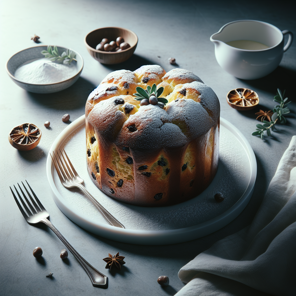 Classic Italian Panettone Bread Pudding