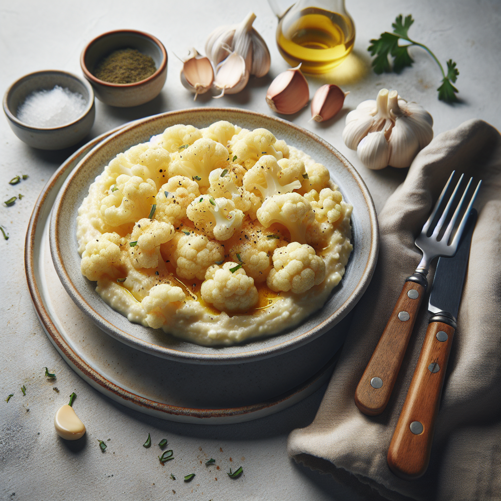 Creamy Garlic Mashed Cauliflower