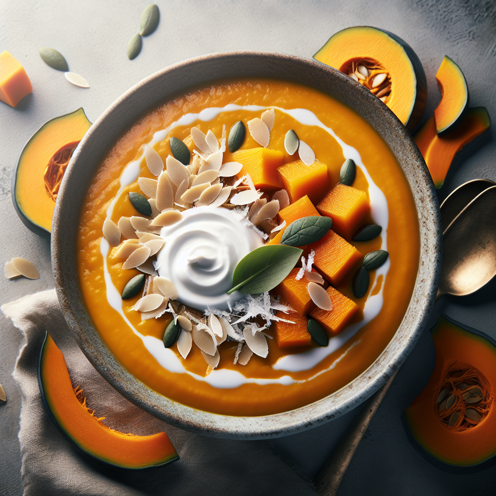 Easy Pumpkin Soup with Coconut Cream