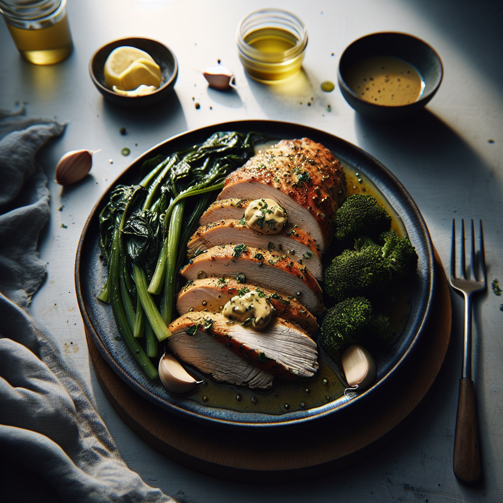 Herb Roasted Turkey Breast with Garlic Butter