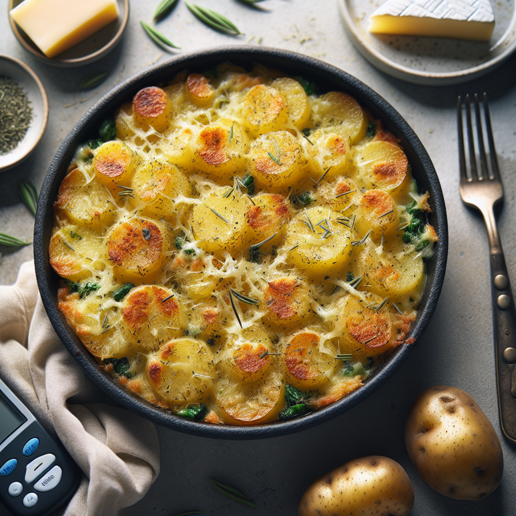 Herbed Potato Gratin with Gruyere