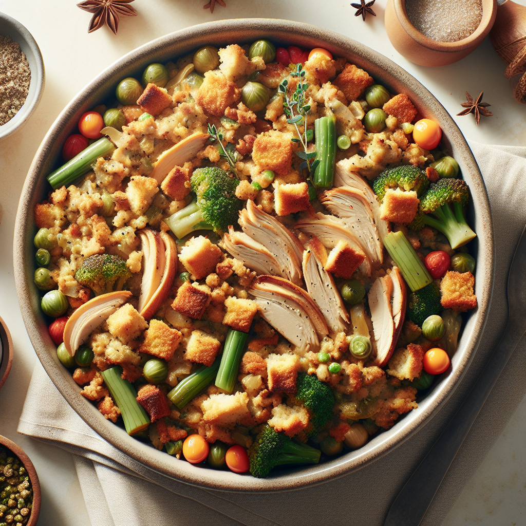 Make-Ahead Turkey and Stuffing Casserole