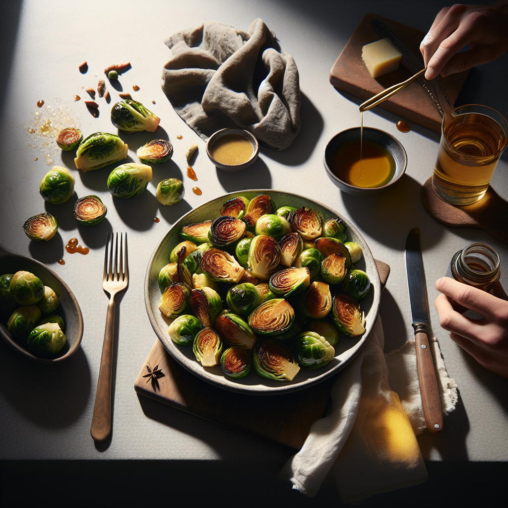 Maple-Balsamic Roasted Brussels Sprouts