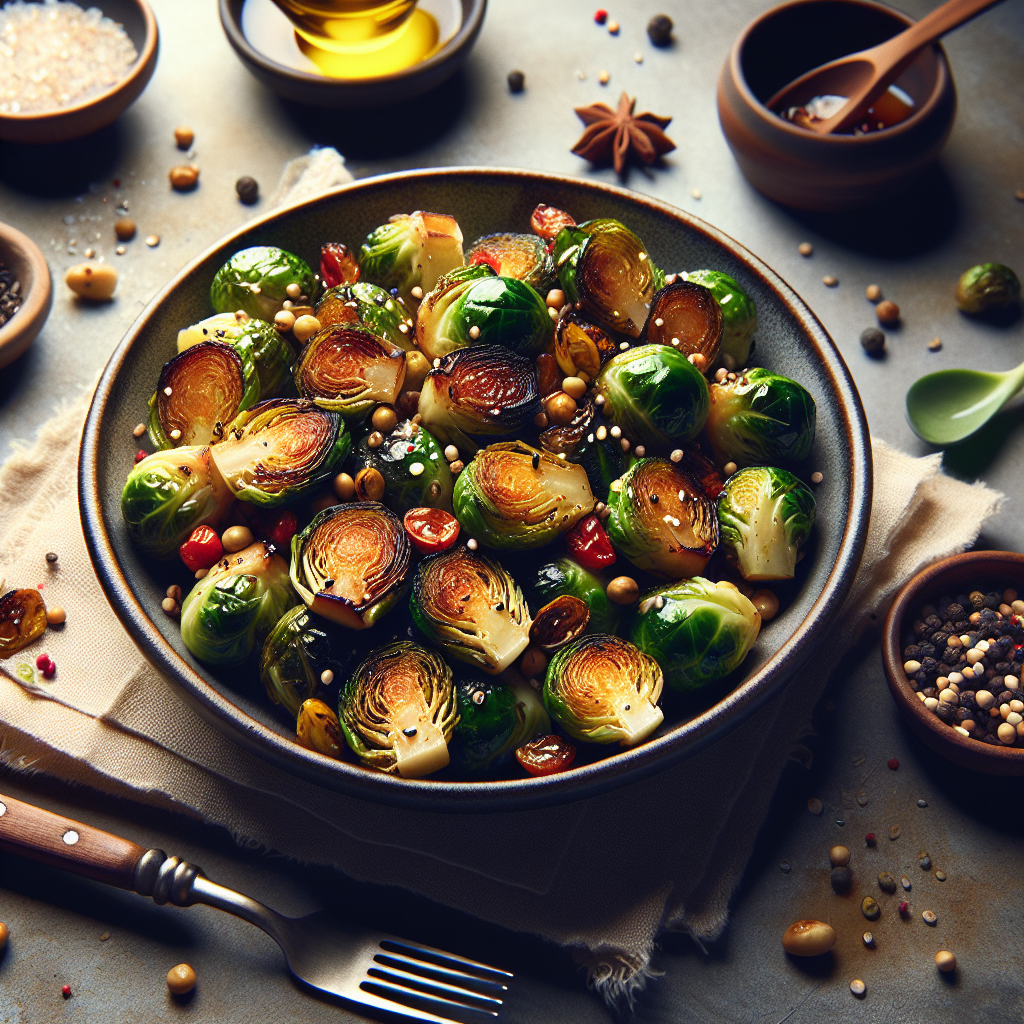 Maple-Balsamic Roasted Brussels Sprouts