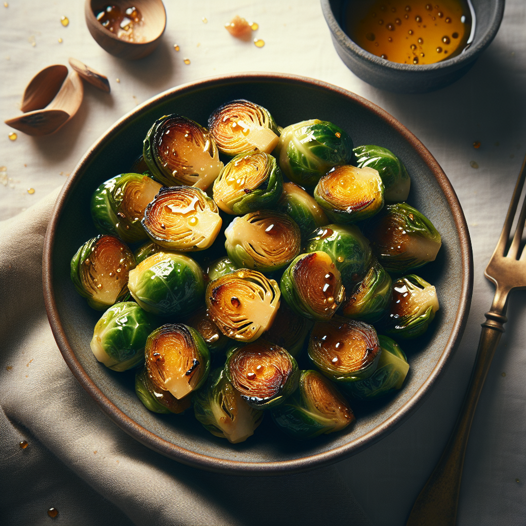 Maple Glazed Brussels Sprouts