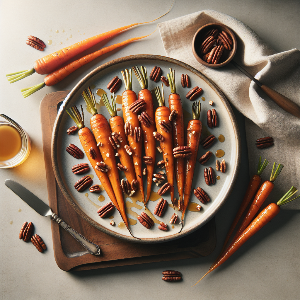 Maple Pecan Roasted Carrots