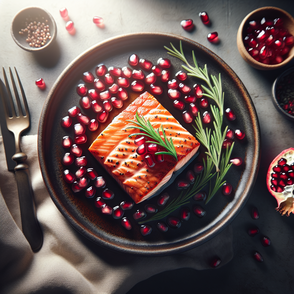 Pomegranate Glazed Salmon