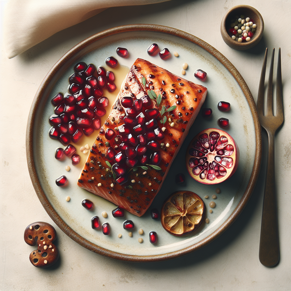 Pomegranate Glazed Salmon