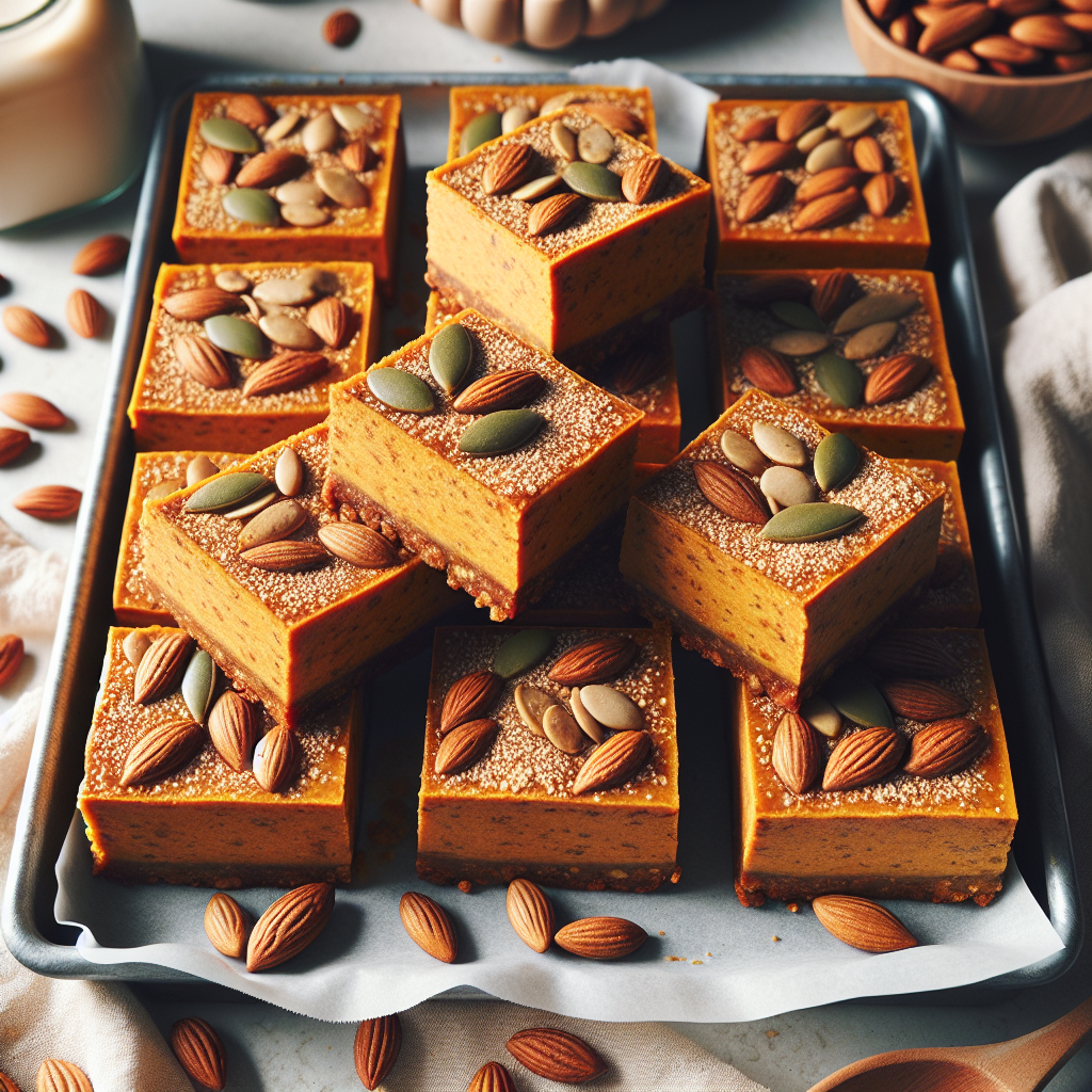 Pumpkin Cheesecake Bars