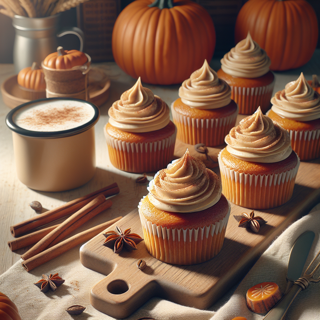 Pumpkin Spice Latte Cupcakes