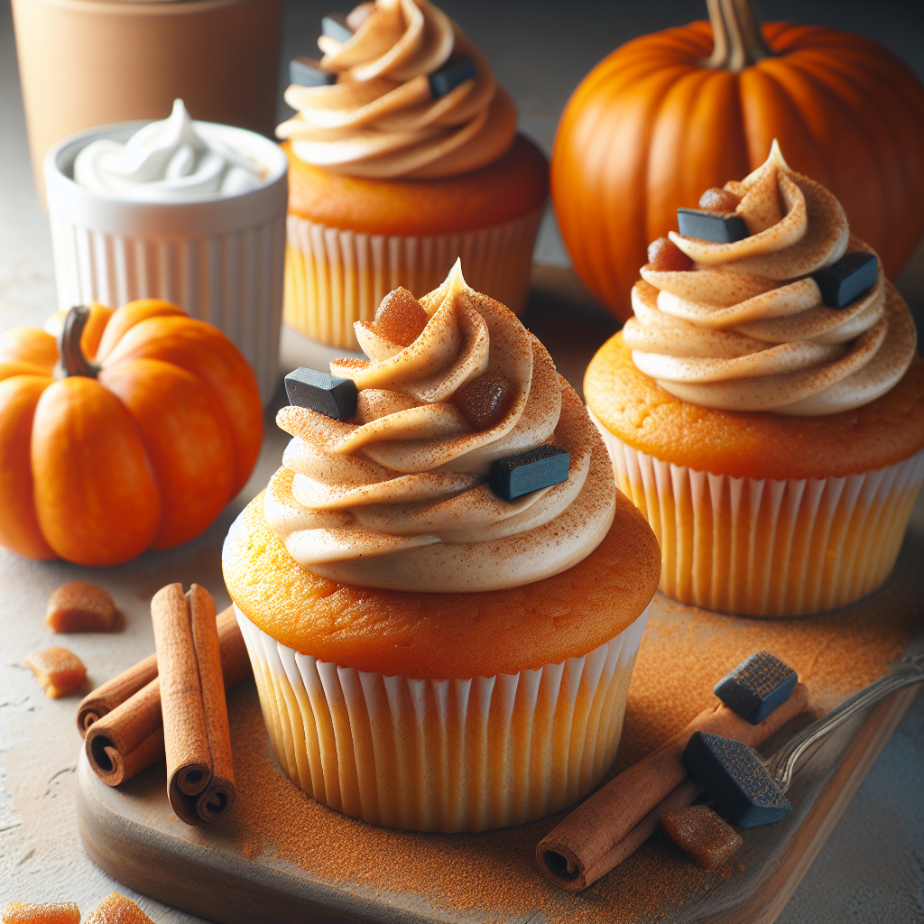 Pumpkin Spice Latte Cupcakes