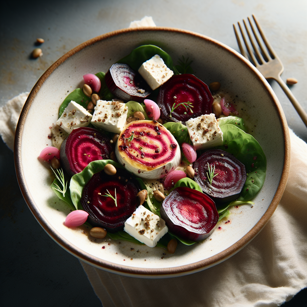 Roasted Beet and Goat Cheese Salad