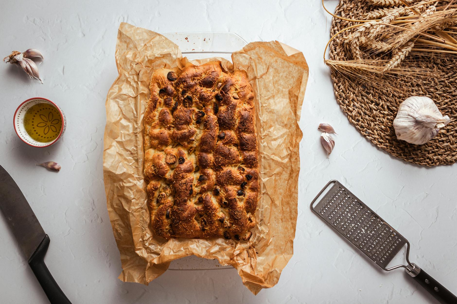 Roasted Garlic and Herb Focaccia