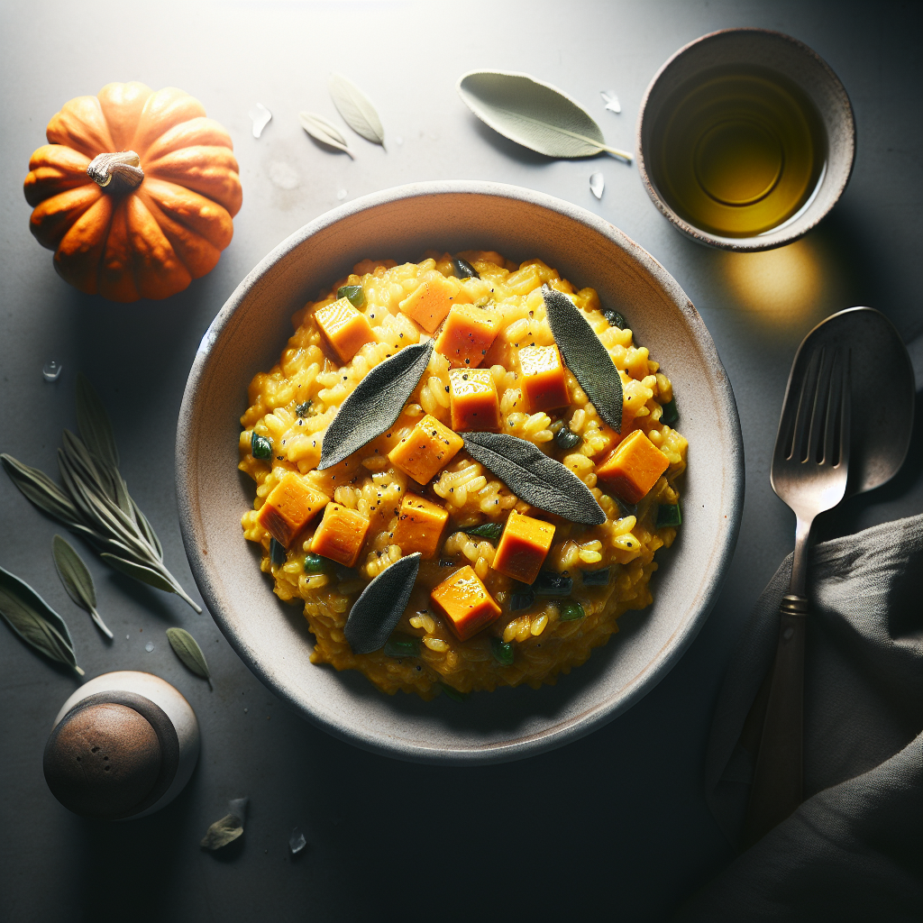 Savory Pumpkin and Sage Risotto
