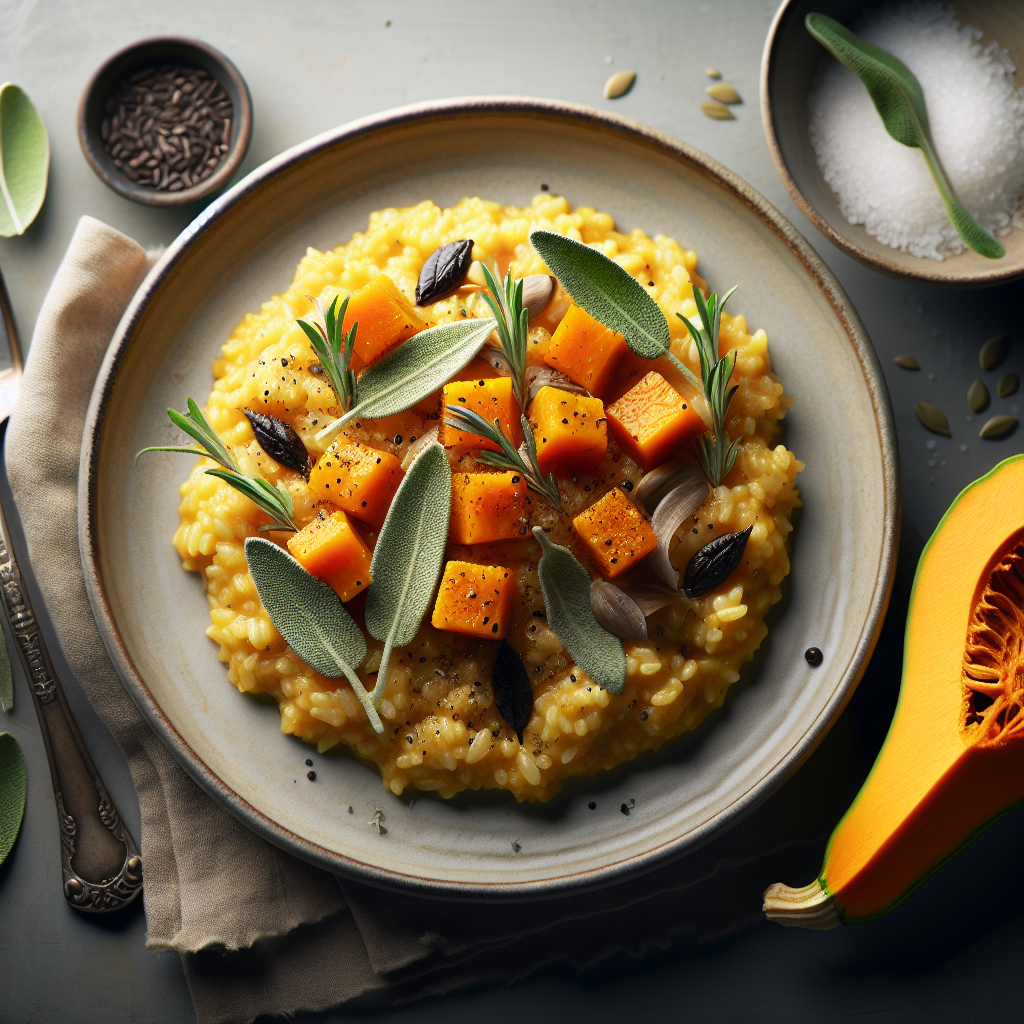 Savory Pumpkin and Sage Risotto