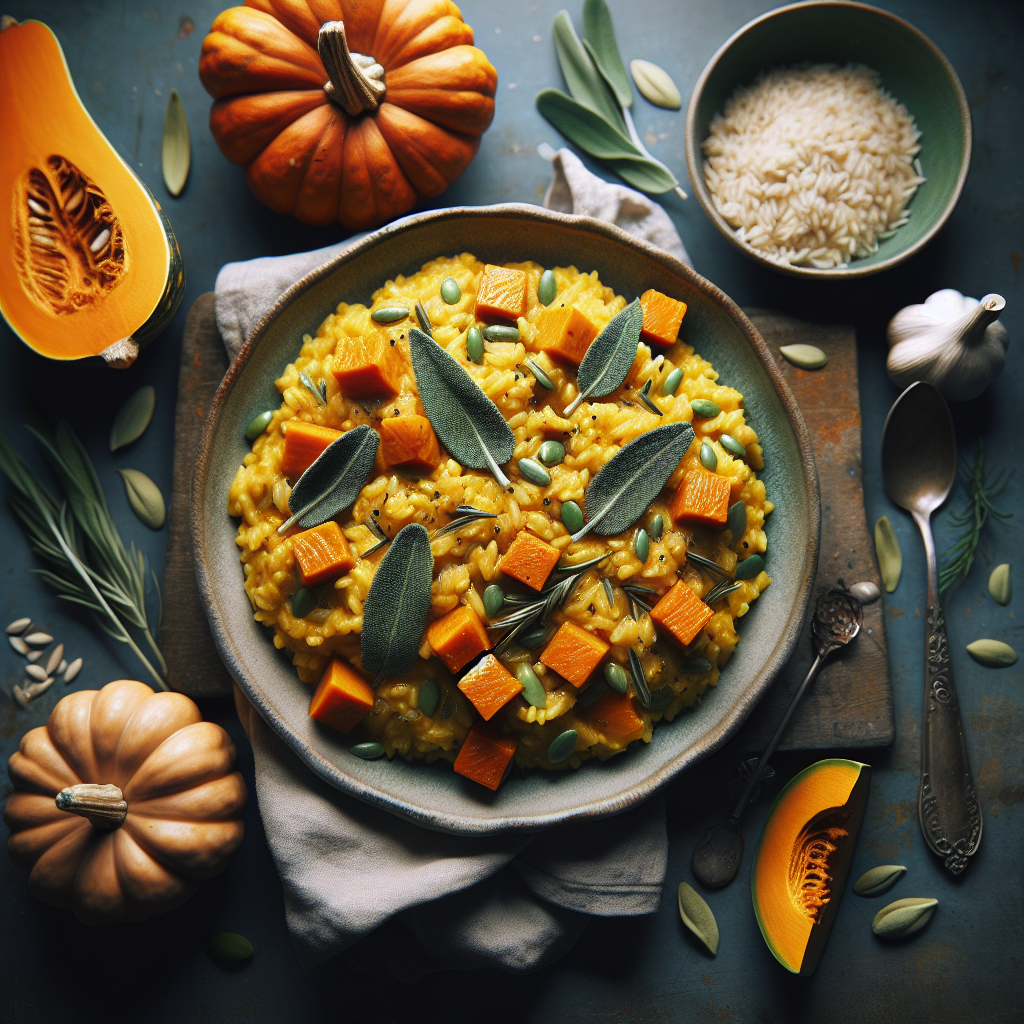 Savory Pumpkin and Sage Risotto