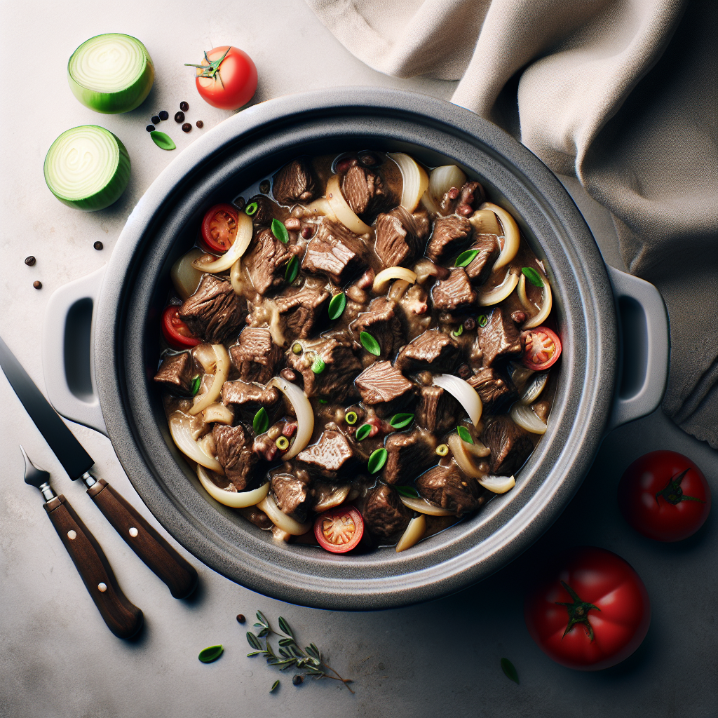 Slow Cooker Beef Stroganoff