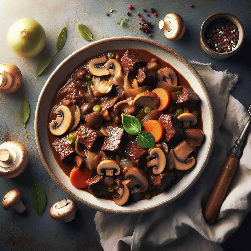 Slow Cooker Beef and Mushroom Stew
