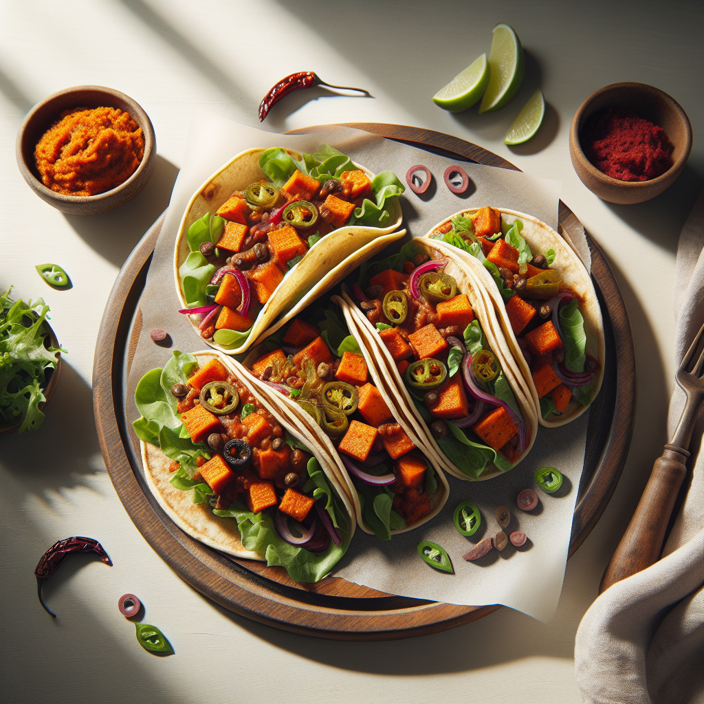 Spicy Chipotle Sweet Potato Tacos