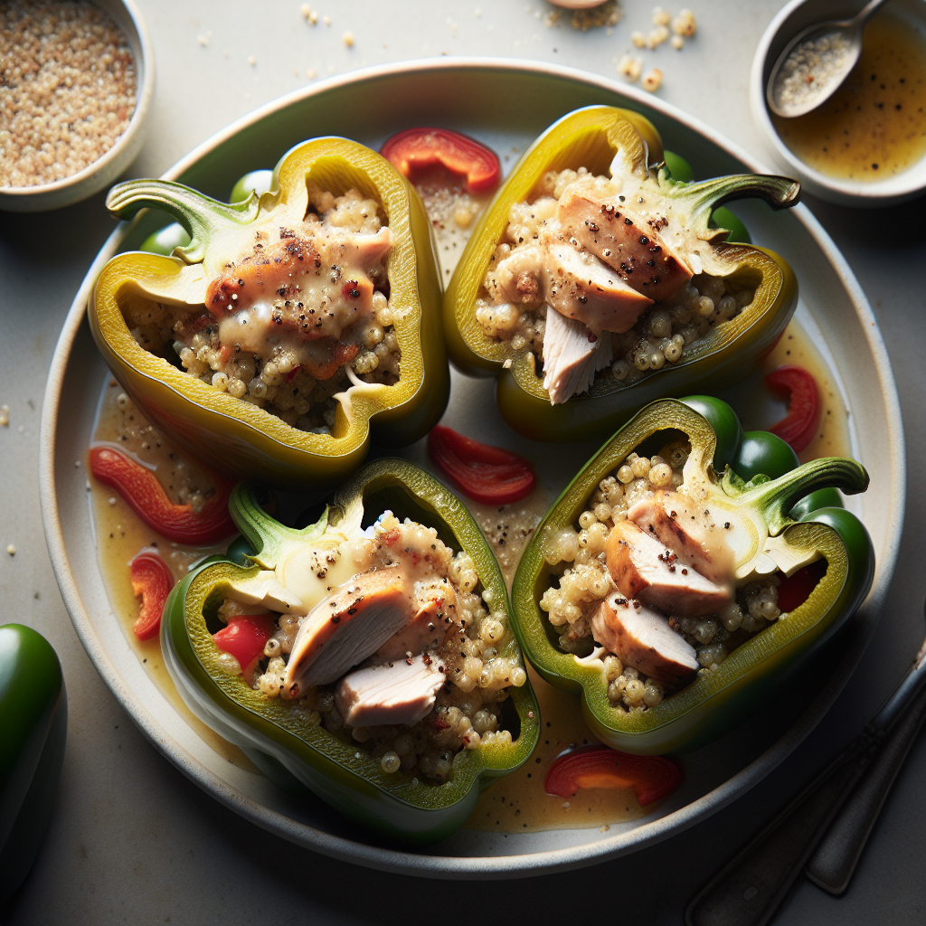 Stuffed Bell Peppers with Quinoa and Turkey