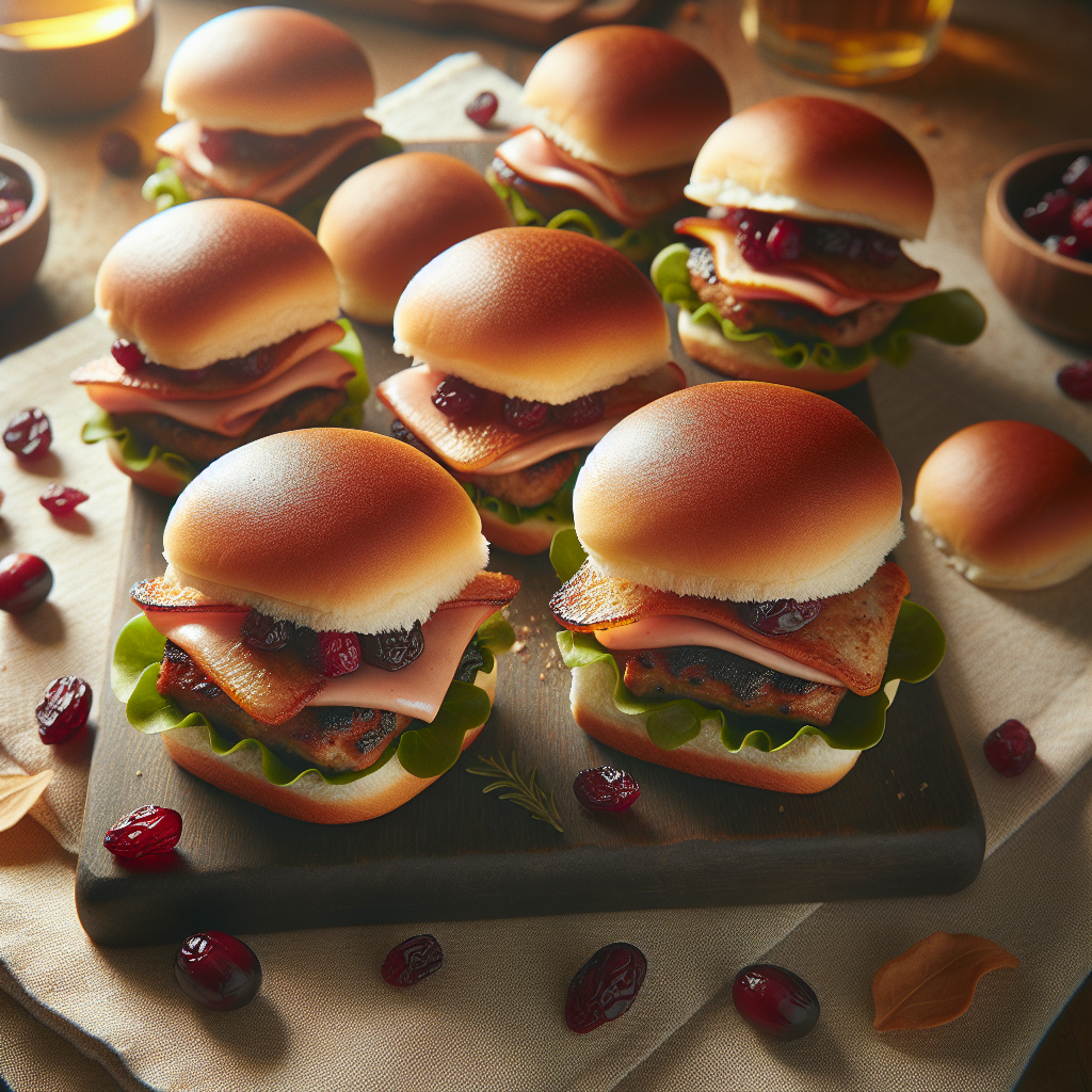 Turkey and Cranberry Sliders